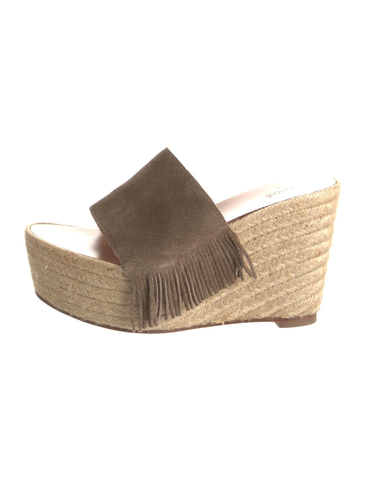 Chloé Suede Mesh Accents Espadrilles