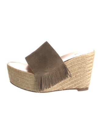 Chloé Suede Mesh Accents Espadrilles