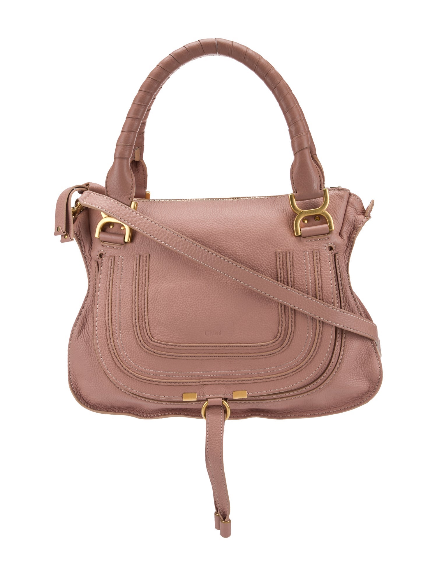 Chloé Leather Marcie Shoulder Bag Medium