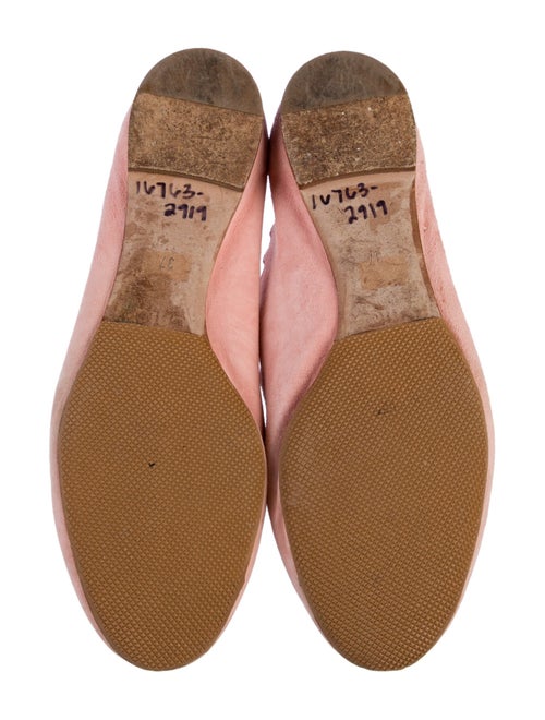 Chloé Suede Scalloped Accent Ballet Flats