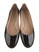 Chloé Patent Leather Scalloped Accent Ballet Flats
