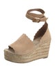 Chloé Suede Scalloped Accent Espadrilles