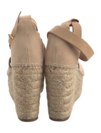 Chloé Suede Scalloped Accent Espadrilles