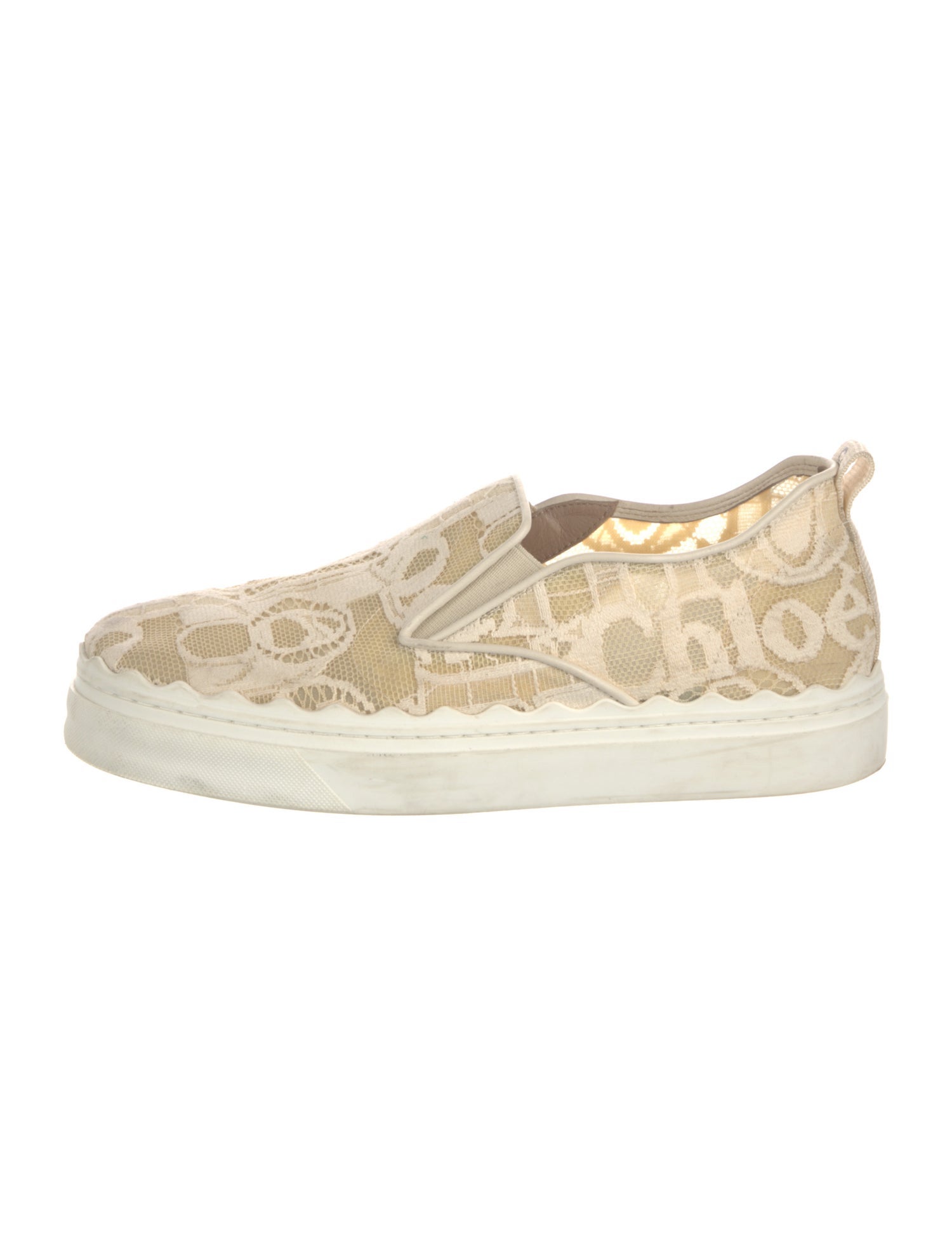 Chloé Lace Lace Pattern Sneakers