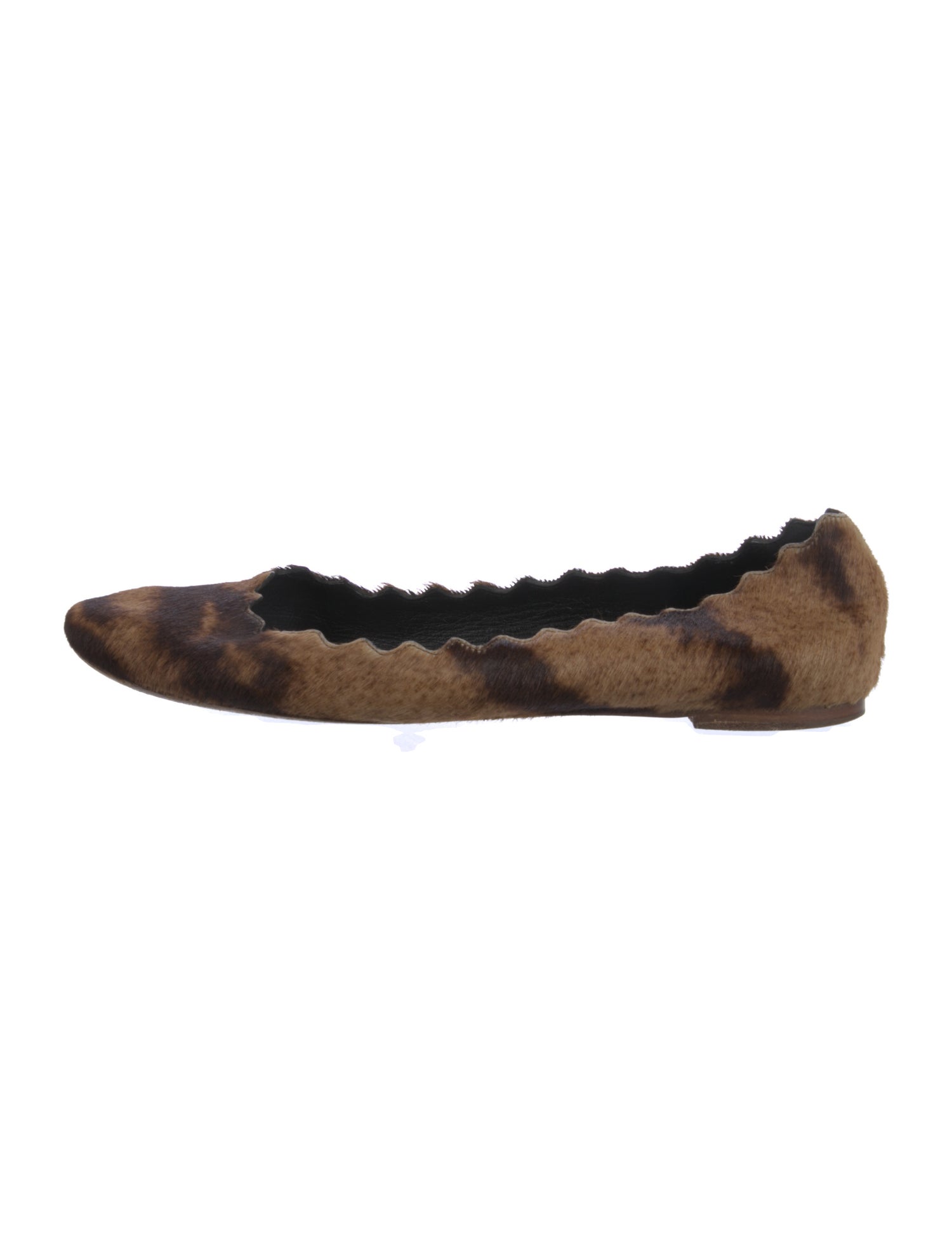 Chloé Ponyhair Animal Print Ballet Flats