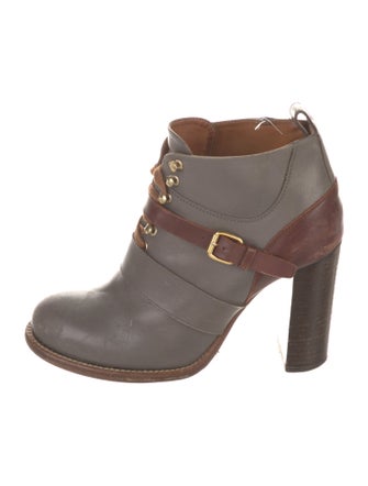 Chloé Leather Lace-Up Boots