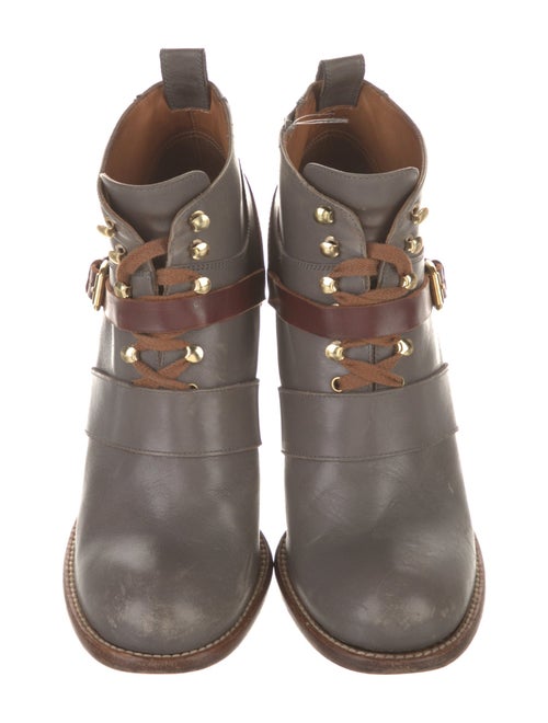 Chloé Leather Lace-Up Boots