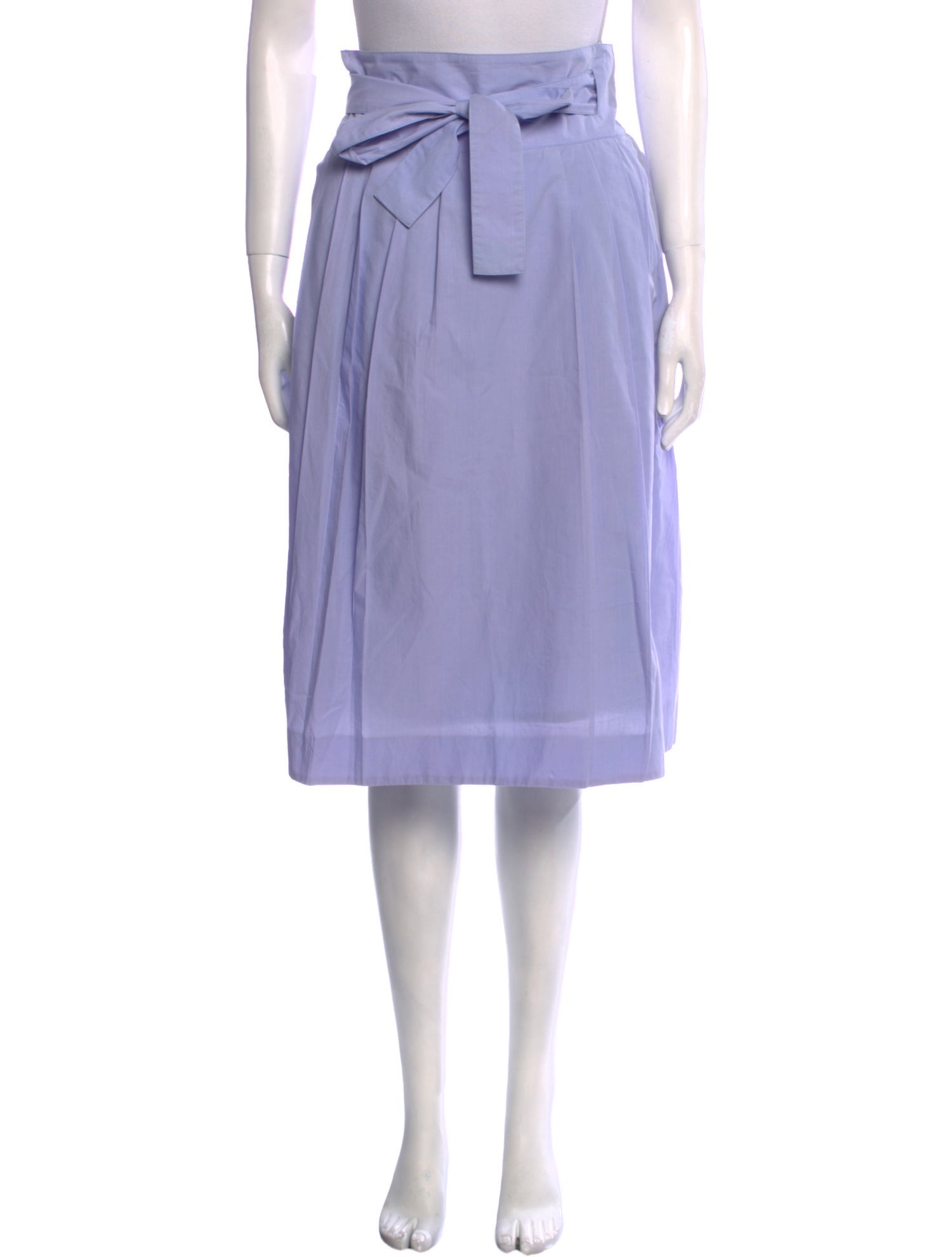 Chloé Pleated Accents Knee-Length Skirt