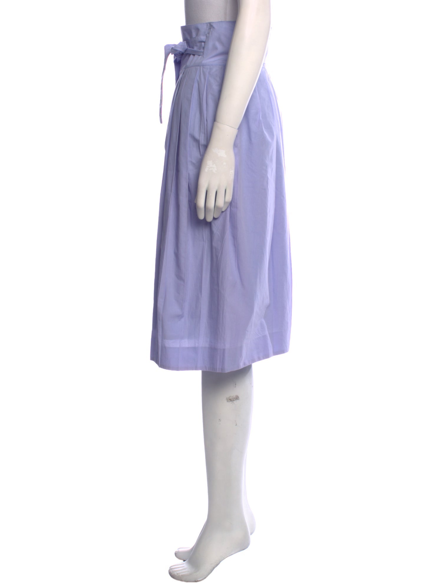 Chloé Pleated Accents Knee-Length Skirt