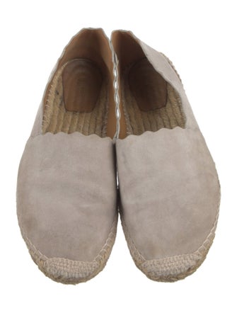 Chloé Suede Scalloped Accent Espadrilles