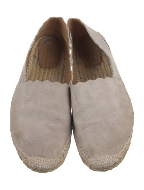 Chloé Suede Scalloped Accent Espadrilles