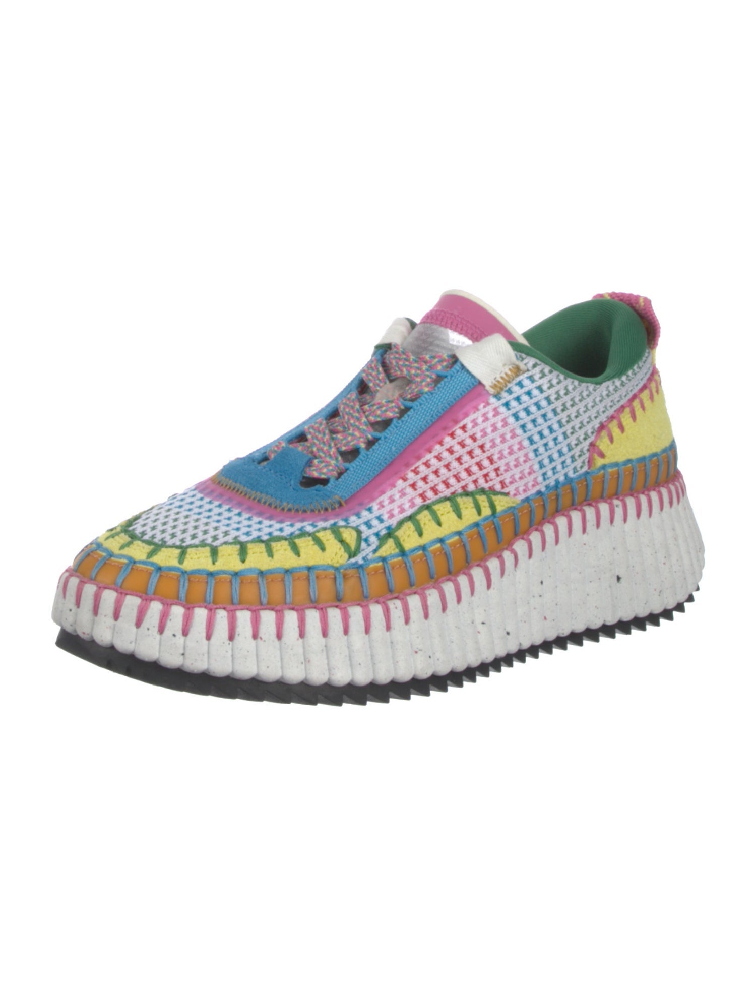 Chloé Colorblock Pattern Sneakers