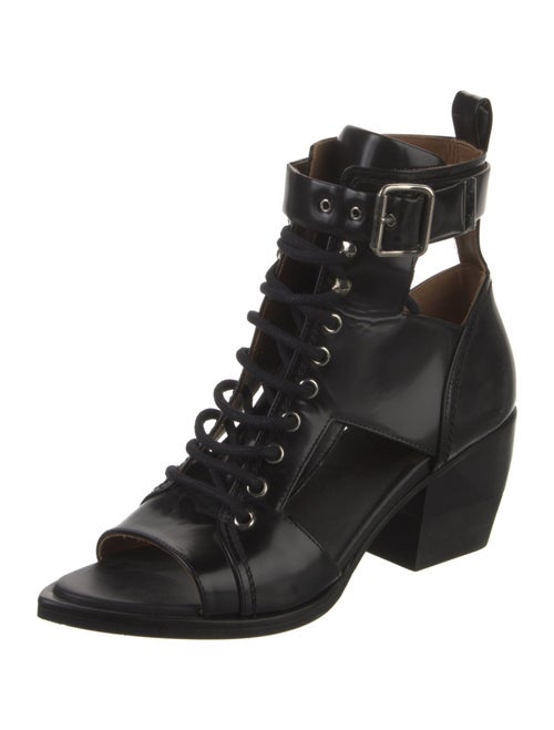 Chloé Leather Cutout Accent Boots