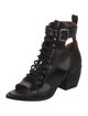 Chloé Leather Cutout Accent Boots