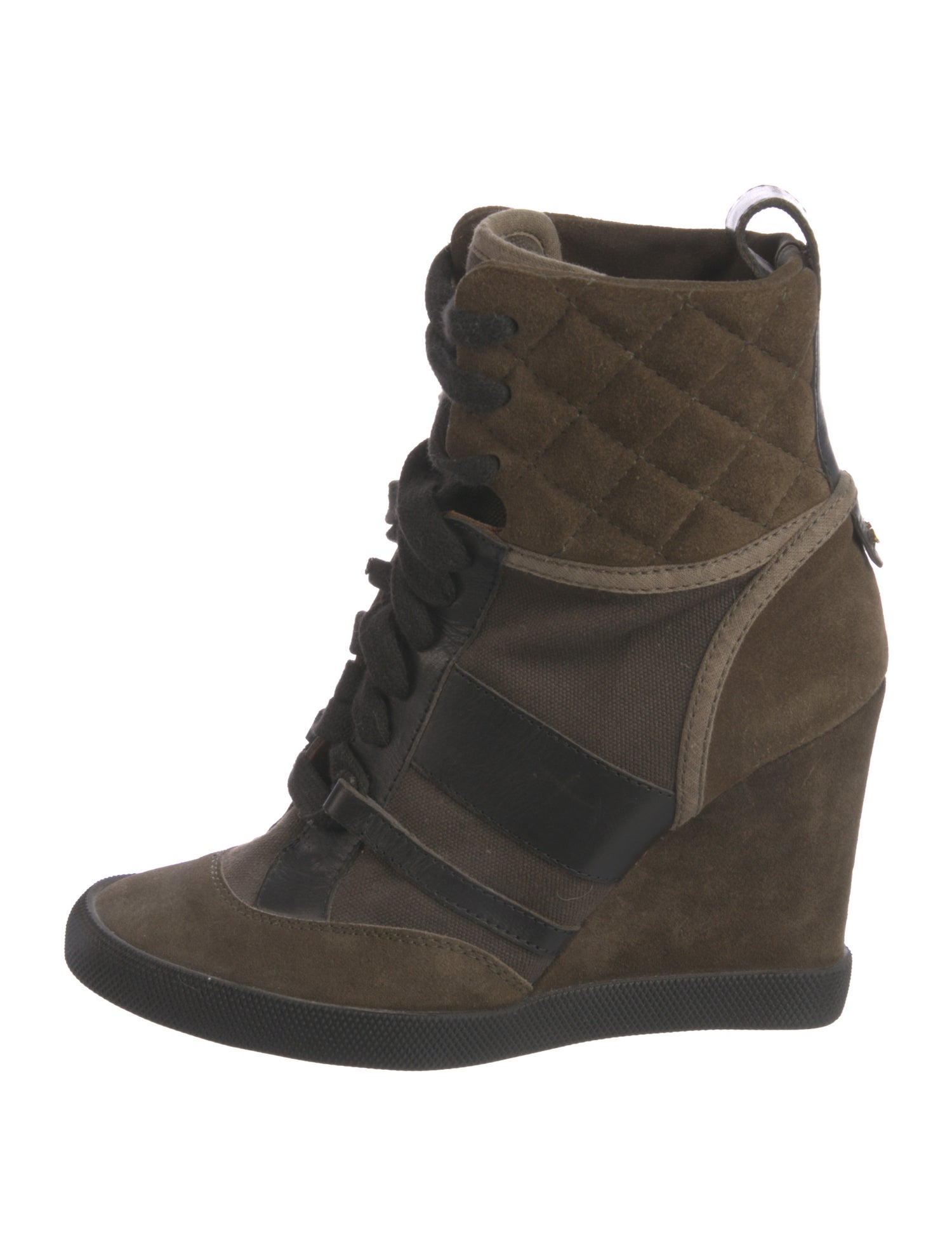 Chloé Suede Lace-Up Boots