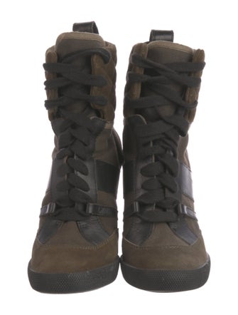 Chloé Suede Lace-Up Boots