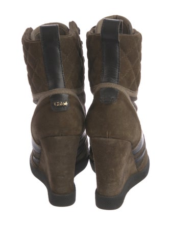 Chloé Suede Lace-Up Boots