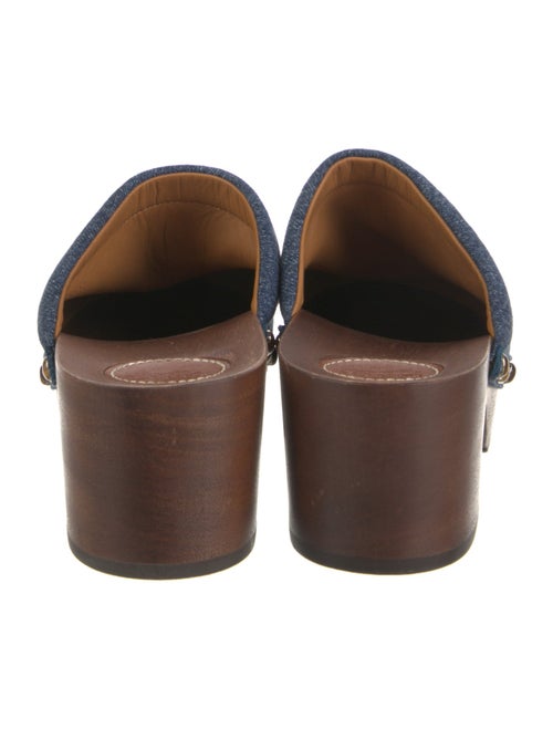 Chloé Denim Studded Accents Mules