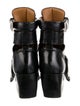 Chloé Leather Cutout Accent Lace-Up Boots