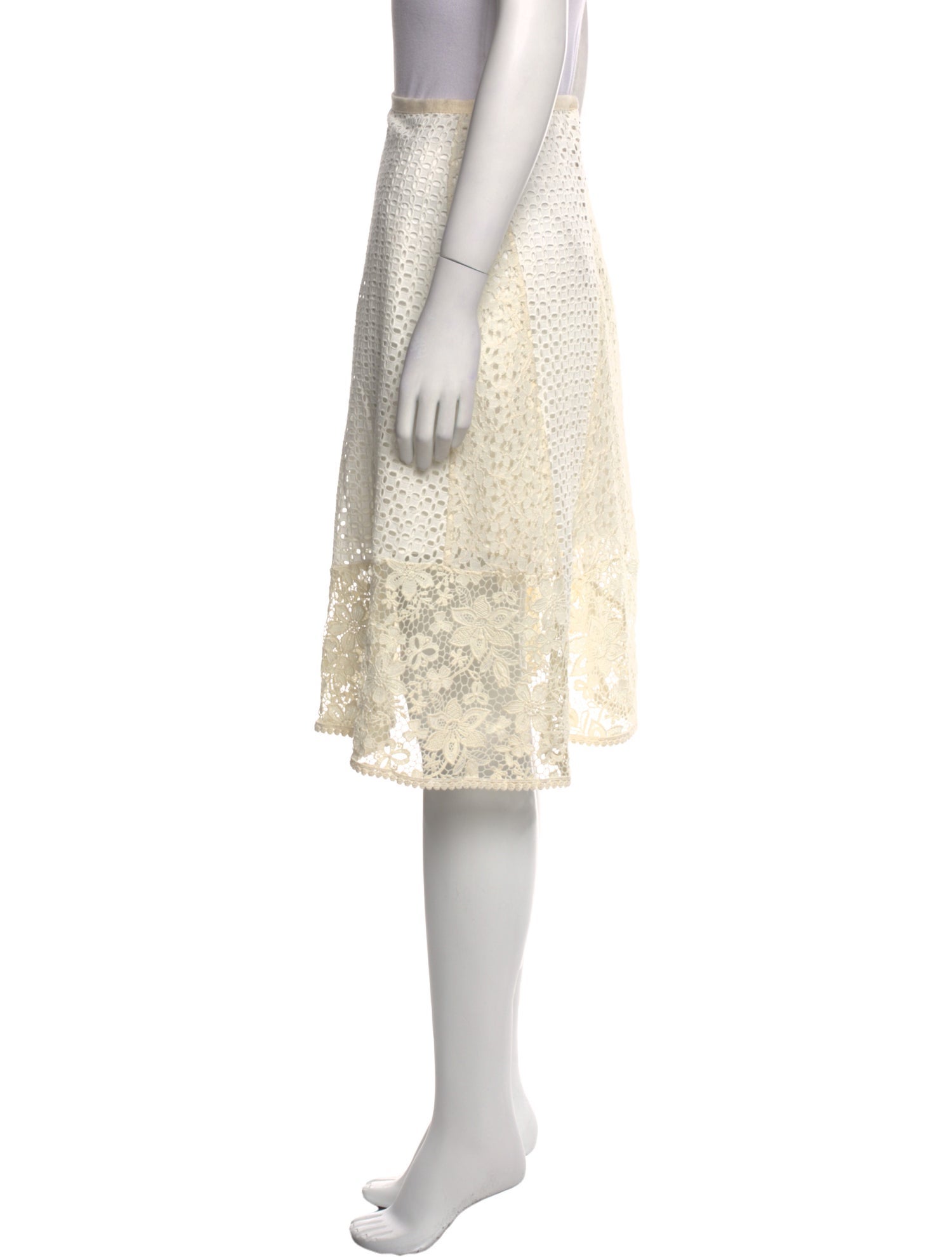 See by Chloé Lace Knee-Length Skirt