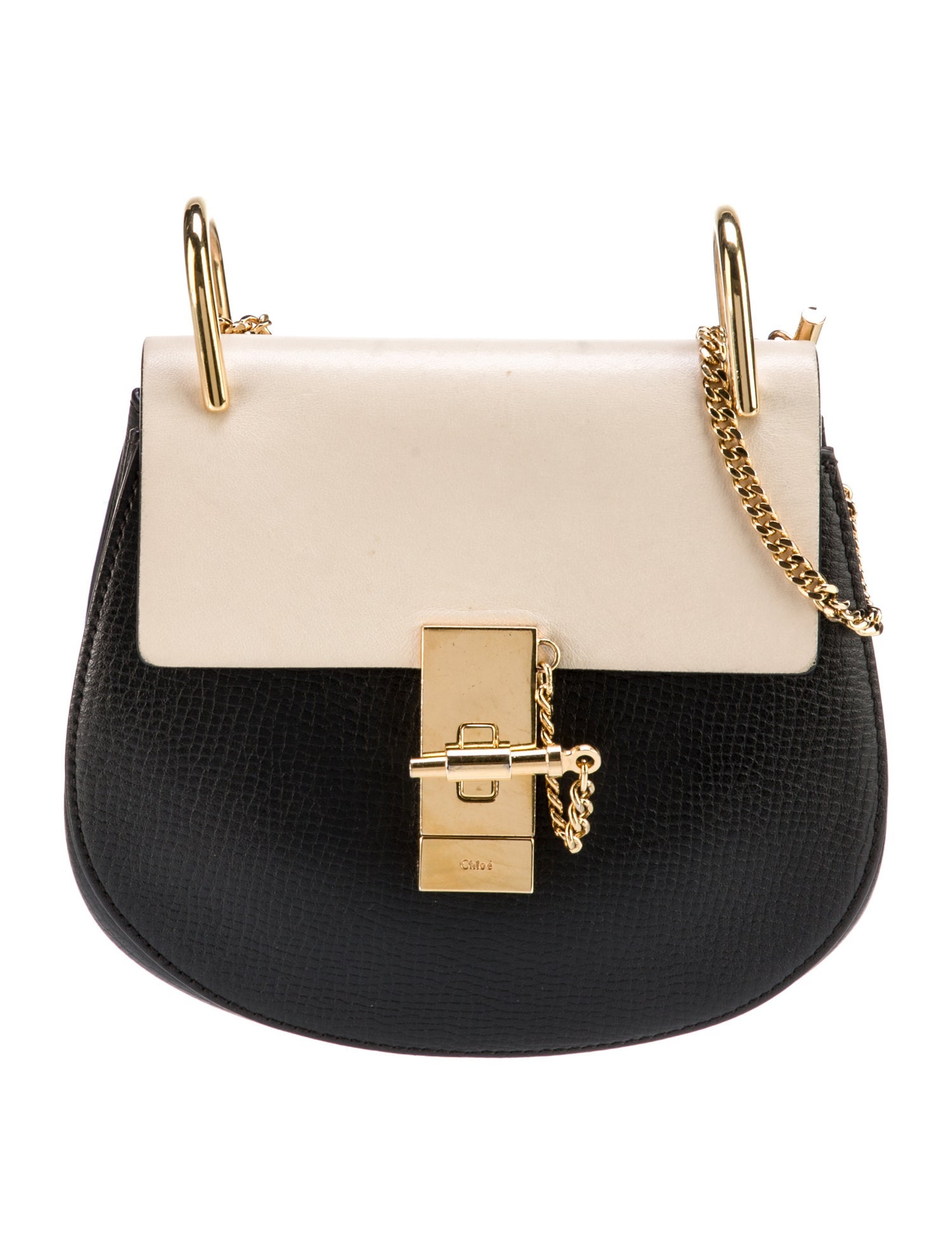 chloe drew ミニショルダーバッグ Chloe Blue Pebbled Leather Small Drew Bag | Yoogi's Closet