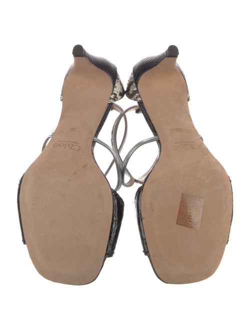 Chloé Leather T-Strap Sandals