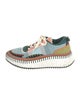 Chloé Patterned Mesh Accents Sneakers