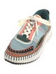 Chloé Patterned Mesh Accents Sneakers