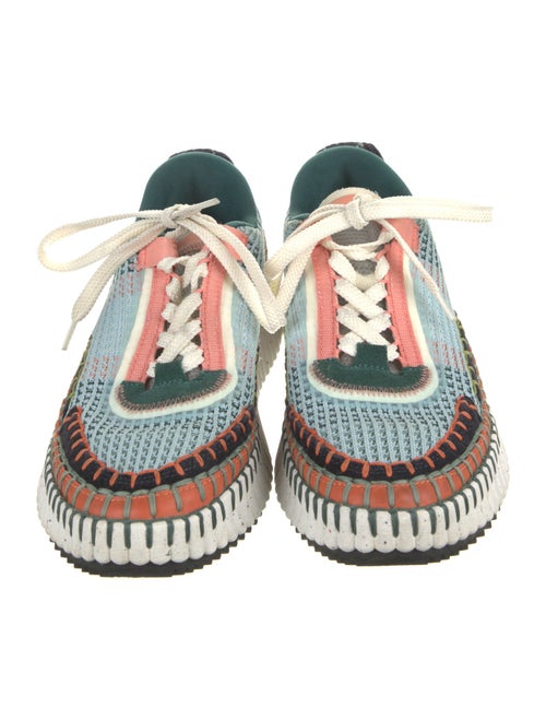 Chloé Patterned Mesh Accents Sneakers