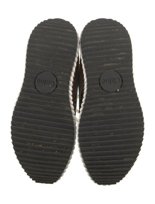Chloé Patterned Mesh Accents Sneakers