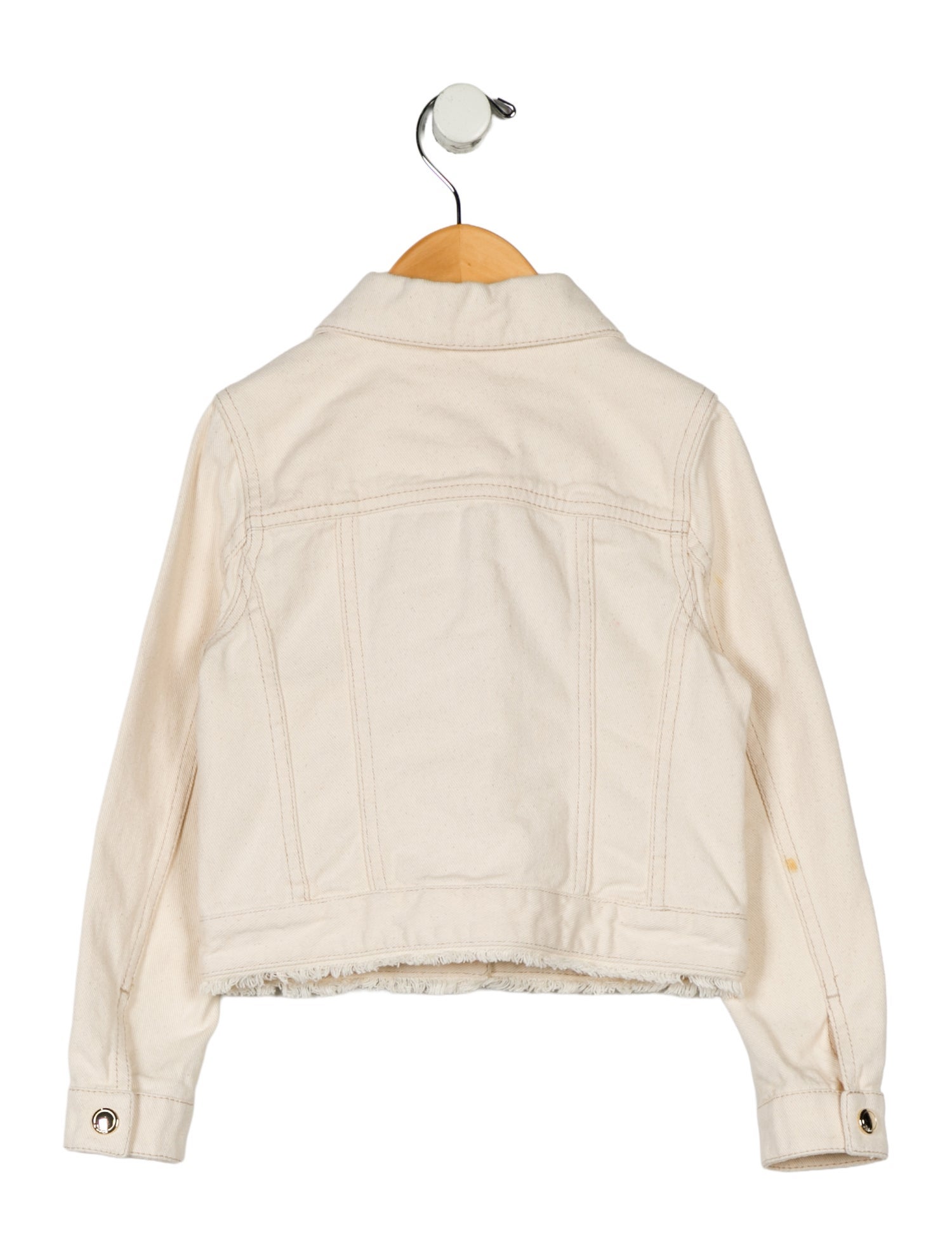 Chloé Girls' Neutral Denim Jacket