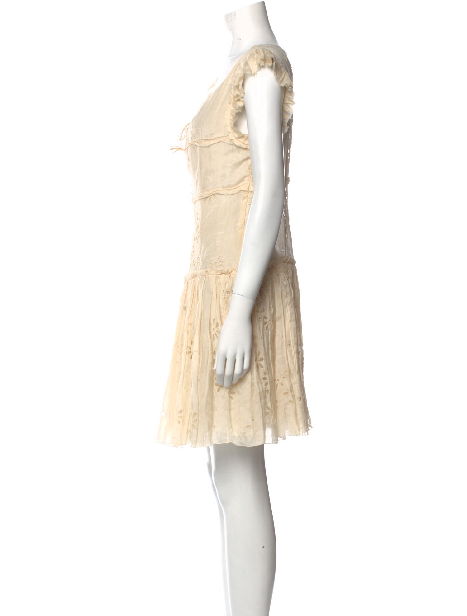 Chloé Scoop Neck Mini Dress