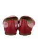 Chloé Leather Scalloped Accent Ballet Flats