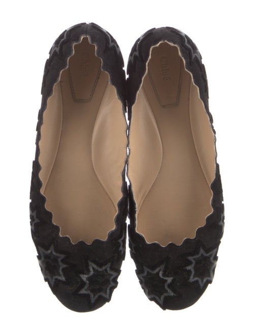 Chloé Velvet Printed Ballet Flats