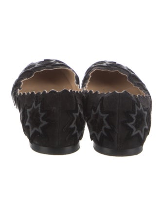 Chloé Velvet Printed Ballet Flats