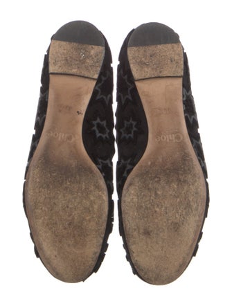 Chloé Velvet Printed Ballet Flats