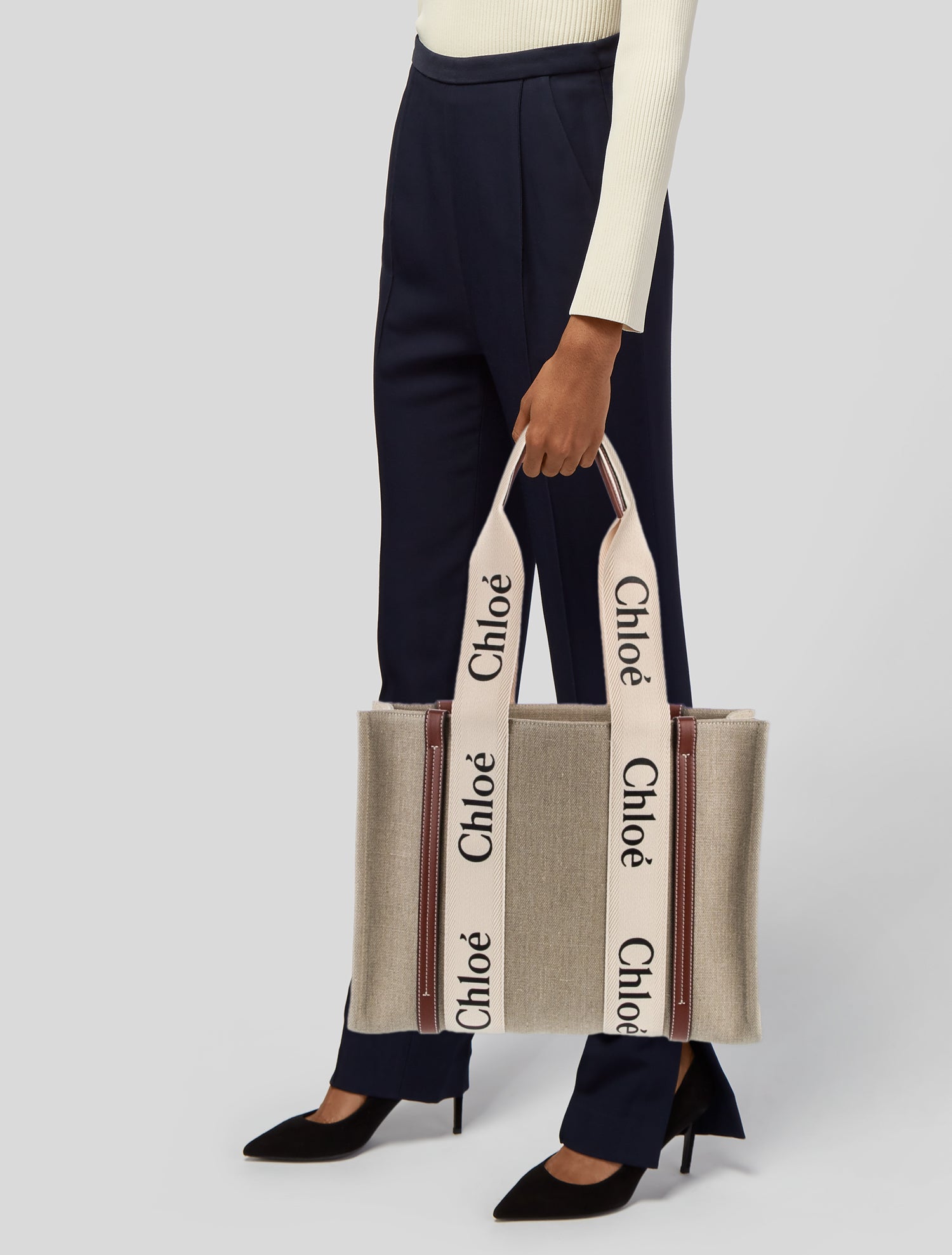 Chloé Canvas Chloe Canvas Tote Large w/ Tags