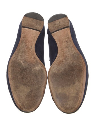 Chloé Suede Scalloped Accent Ballet Flats