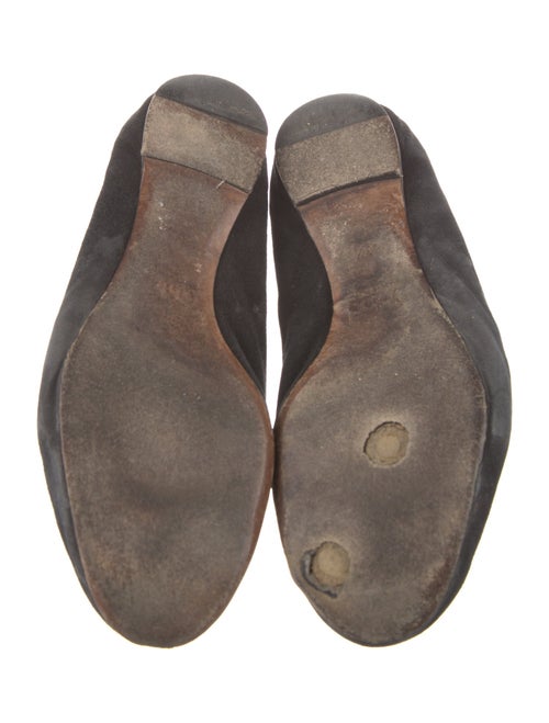 Chloé Suede Scalloped Accent Ballet Flats