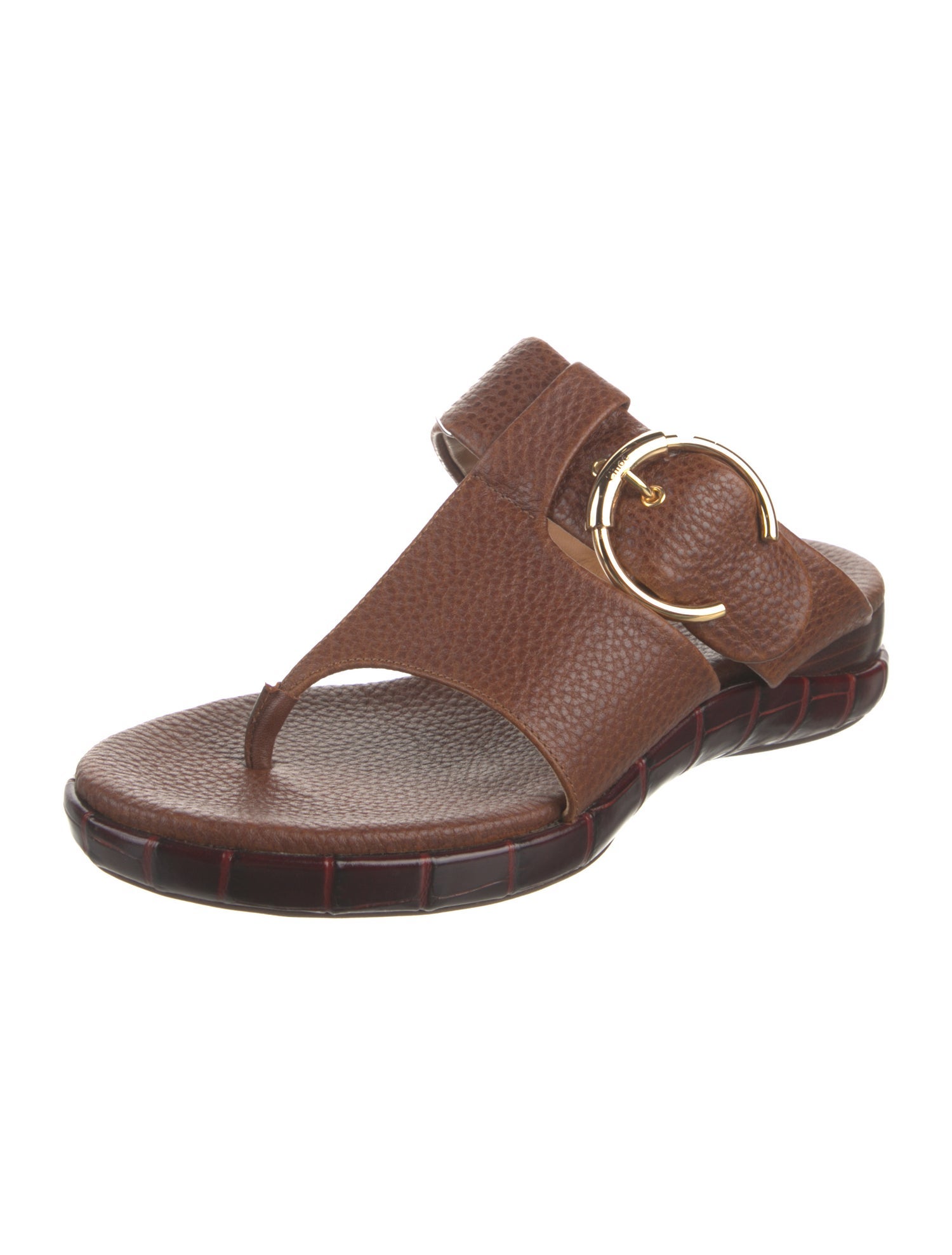 Chloé Leather Slingback Sandals