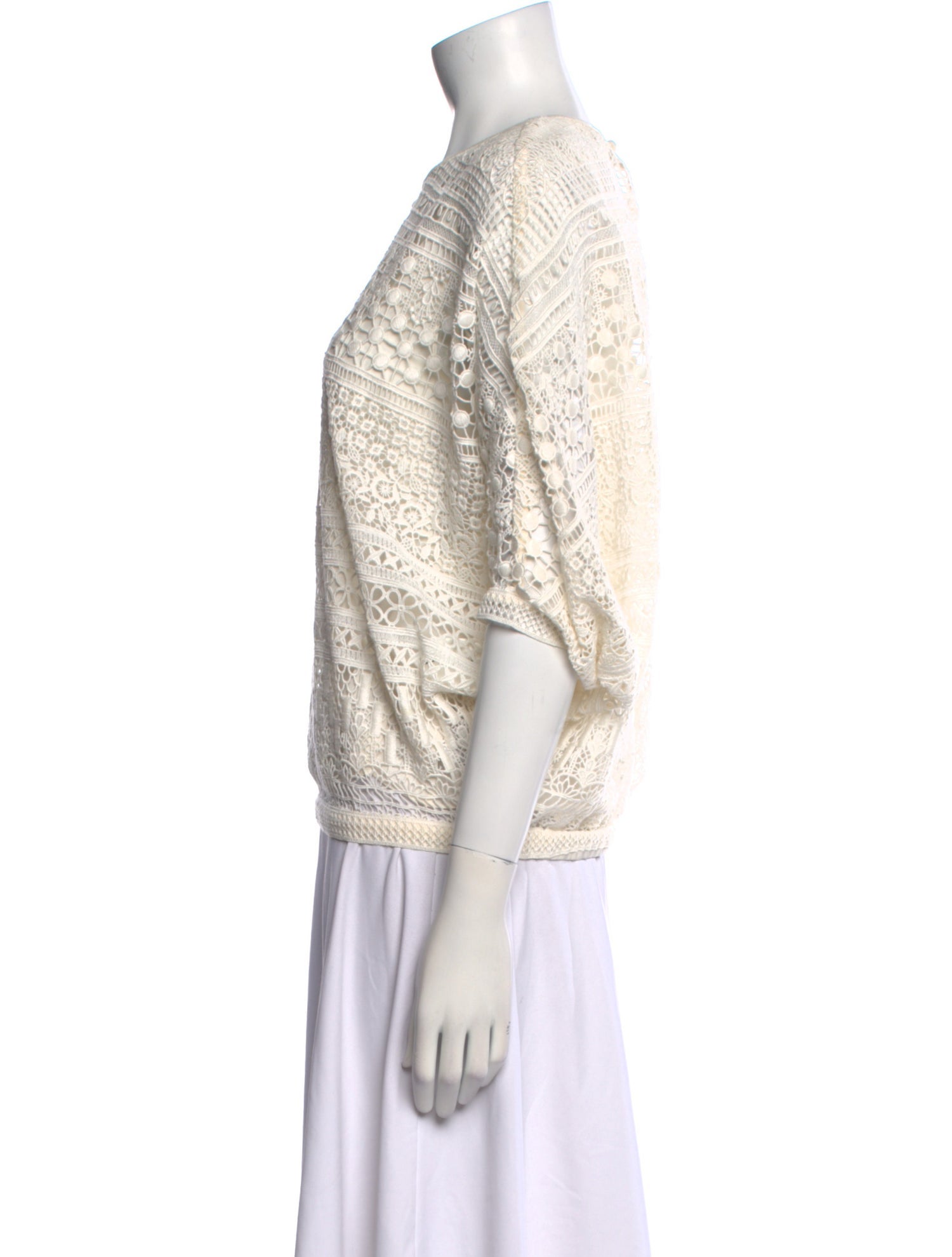 Chloé Bateau Neckline Short Sleeve Sweatshirt