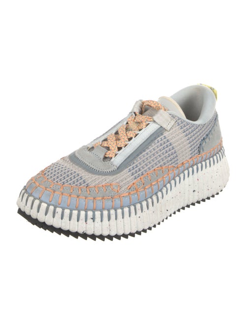 Chloé Patterned Whipstitch Trim Sneakers