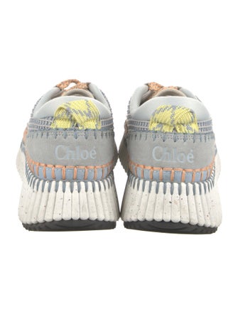 Chloé Patterned Whipstitch Trim Sneakers