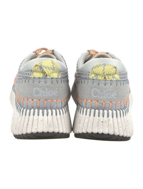 Chloé Patterned Whipstitch Trim Sneakers