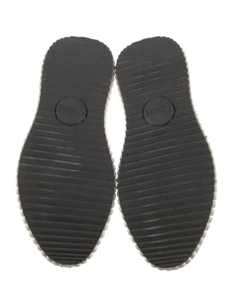 Chloé Patterned Whipstitch Trim Sneakers