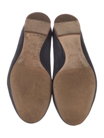 Chloé Leather Scalloped Accent Ballet Flats