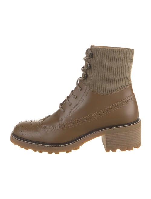 Chloé Leather Combat Boots