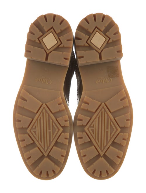 Chloé Leather Combat Boots