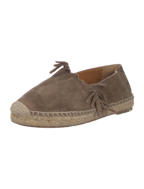 Chloé Suede Fringe Trim Accent Espadrilles