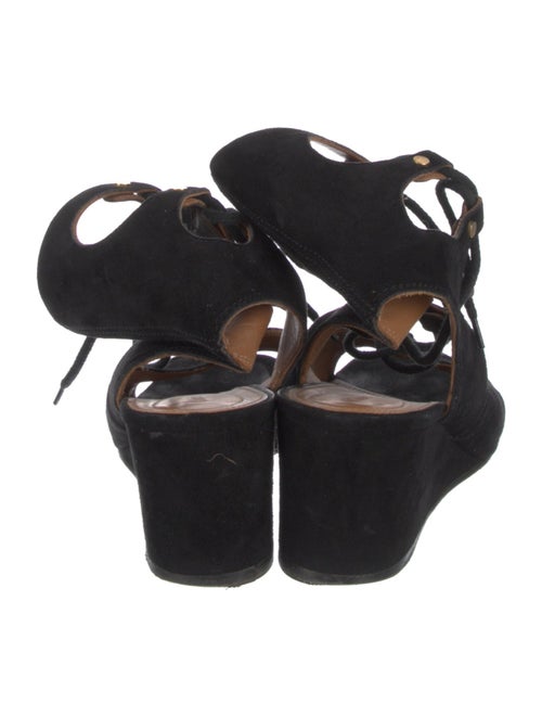 Chloé Suede Cutout Accent Slingback Pumps